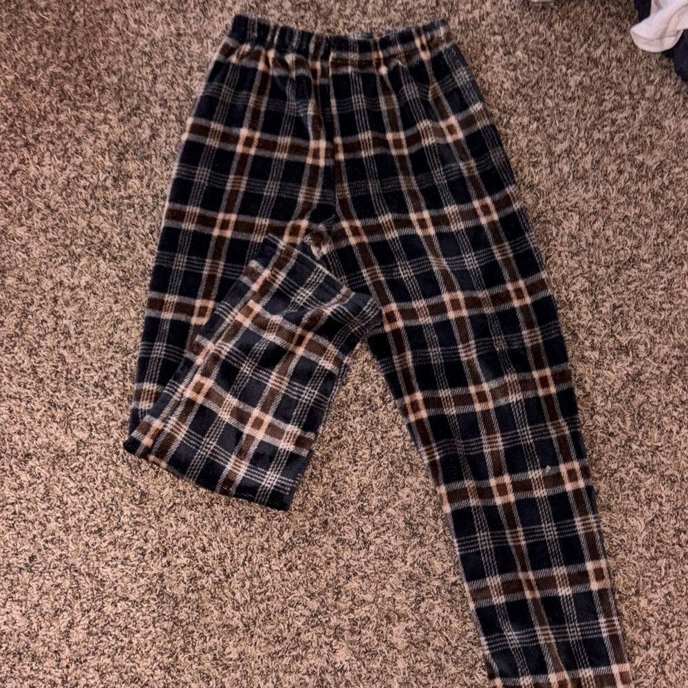 Women’s Plaid Lounge Pants - Black and Brown